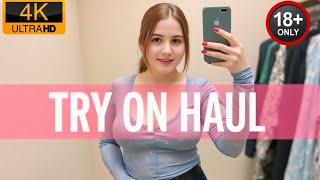 4K 2025 Transparent Try On Haul  No bra See Through  Curve Plus size Ideas Fashion x [upl. by Adlin]