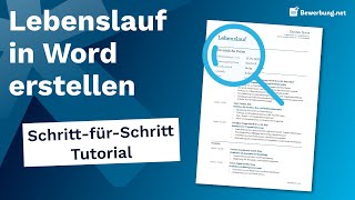 Lebenslauf in Word erstellen  Schritt für Schritt Anleitung [upl. by Eveivenej]