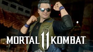 Mortal Kombat 11  All Johnny Cage Gear  Costumes  Moves  CenterStrain01 [upl. by Treb]