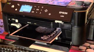 Epson L850 BW print A4 [upl. by Akahc]