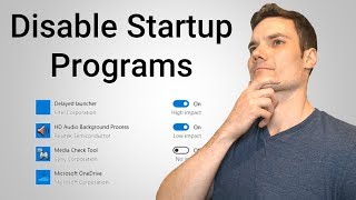 How to Disable Startup Programs in Windows 10 [upl. by Eilojne]