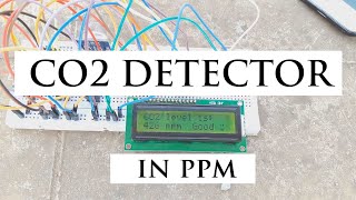 Carbon dioxide detector using Arduino mini project [upl. by Landri]