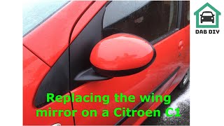 C1 passenger wing mirror replacement [upl. by Aihcrop930]