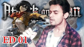 Attack on Titan ED 1  Utsukushiki Zankoku na Sekai 進撃の巨人 【MALE Cover】100 Sub Special [upl. by Ahsart]