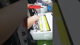 32V 100Ah Lithium battery for energy storage device it being assemled now battery factory [upl. by Mireielle]