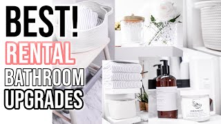 BEST 10 RenterFriendly LUXE Bathroom Upgrades  Stuff Nobody told you [upl. by Electra]