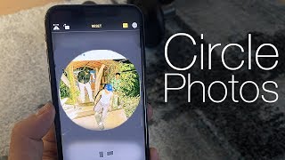 How to Crop a Photo into a Circle iPhone [upl. by Cath]