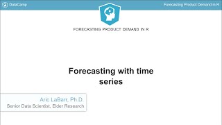 R Tutorial Forecasting with time series [upl. by Suiravaj]