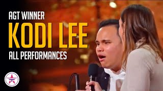 AGT Winner Kodi Lee ALL Performances on Americas Got Talent EVER [upl. by Eitnom]