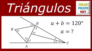 Ejercicio 1 de ÁNGULOS EN TRIÁNGULOS [upl. by Holloway]