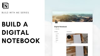 How to build Digital Notebook in Notion   free template [upl. by Annahsed]