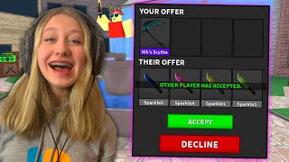 Sister Trades Away NIKS SCYTHE MM2 [upl. by Adnuhs]