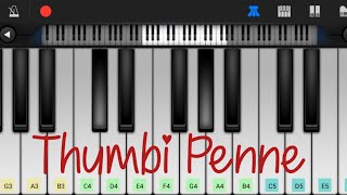 Thumbi Penne  Piano Tutorial  Dhruvam [upl. by Sonitnatsnoc168]