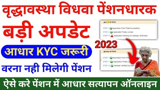 Vridha Pension KYC Kaise Kare 2023  Vikalang Pension Kyc 2023  Vidhwa Pension KYC Kaise Kare 2023 [upl. by Lockwood]