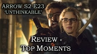 Arrow Season 2 Episode 23  ARROW VS DEATHSTROKE  Review  Top Moments [upl. by Ynaffik]