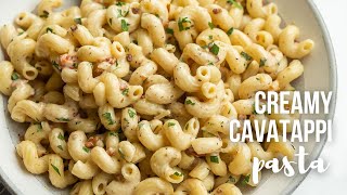 Creamy Cavatappi Pasta  easy dinner idea  The Recipe Rebel [upl. by Annaihs]