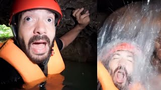 CASCADA SUBTERRÁNEA EN RD LA CLAUSTROFOBIA EN ACCION 😰 [upl. by Audun]