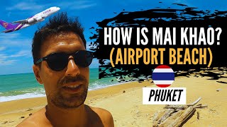 EXPLORING MAI KHAO BEACH Airport Beach in Phuket Thailand 23 September 2021 [upl. by Gustafsson232]