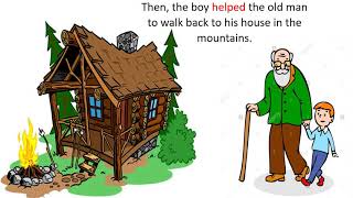 The old man and the young boy Story in regular past simple tense [upl. by Ailbert]