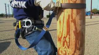 3M DBI SALA CynchLok  Pole Climbing System Demonstration [upl. by Lexie]