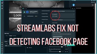 Streamlabs fix for list empty not detecting facebook page [upl. by Iver]