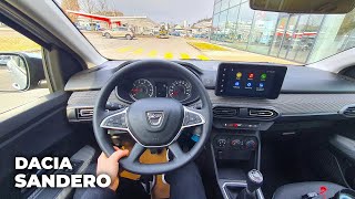 New Dacia Sandero 2021 Test Drive Review POV [upl. by Imyaj]