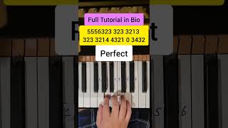 Ed Sheeran Perfect Easy Piano Tutorial [upl. by Irfan]