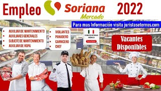 SORIANA Bolsa de trabajo 20222023 REQUISITOS Beneficios Funciones Vacantes de EMPLEO [upl. by Lentha]