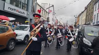 Ballywalter amp Kellswater Mass Flute Band  Dunloy Accordion Band Parade 2023 [upl. by Eniamreg]