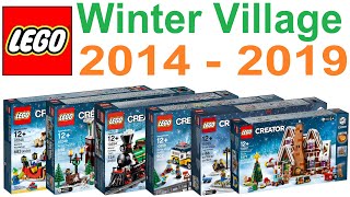 All LEGO Creator Winter Village Sets 20142019  Lego Speed Build Review [upl. by Leahcar]