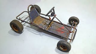 RESTORING A RUSTY GO KART In 10 Minutes FULL BUILD [upl. by Eiramanad]