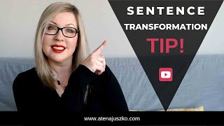 Sentence Transformation Tip Egzamin Ósmoklasisty Parafraza Zdań [upl. by Danyette]