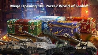 OPENING 100 PACZEK ŚWIĄTECZNYCH WORLD OF TANKS 2023 [upl. by Pelaga]