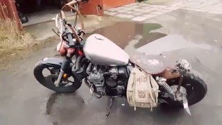 xj700 bobber custom yamaha walk around amp loud exhaust [upl. by Eremaj993]