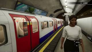 Bakerloo line southbound train leaving charing cross TSW5 [upl. by Claudine]