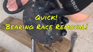 Quick and Easy Bearing Race Removal in 3 minutes [upl. by Ennyletak60]