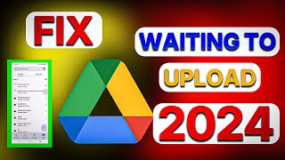 how to fix waiting upload problem in google drive [upl. by Salohci731]