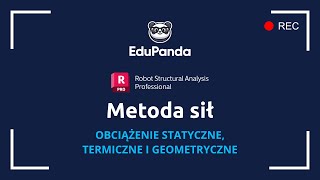 DEMO Metoda sił Sprawdzenie w Robocie Obciążenie statyczne termiczne i geometryczne [upl. by Tavie]