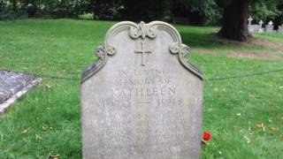 Kathleen quotKickquot Kennedy Grave At St Peters Church EdensorUK [upl. by Tsirc]