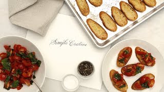 SimpleToMake Crostini Martha Stewart [upl. by Portwin]