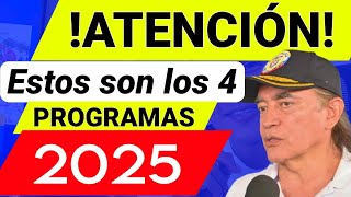 🔴EXCLUSIVO Estos Son los 4 Programas Sociales Para 2025 Prosperidad Social Gustavo Bolivar Anuncia [upl. by Patricio79]