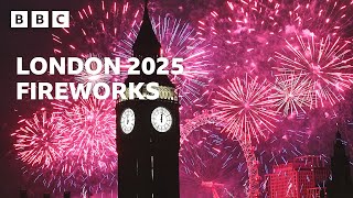 Happy New Year 🎆  London Fireworks 2025 🔴  BBC [upl. by Nila]