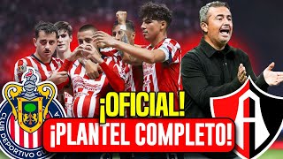 OFICIAL LA CONVOCATORIA DE CHIVAS  PLANTEL COMPLETO Y SIN PRETEXTOS PARA ORTEGA [upl. by Sholeen]