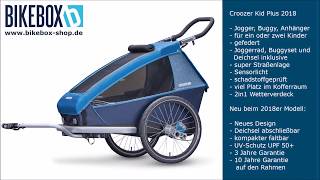 Croozer Fahrradanhaenger 2018  KidPlus for 1 [upl. by Taggart793]