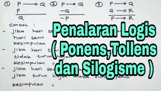 Tes Penalaran Logis Modus PonensTollens dan Silogisme [upl. by Ettelocin]