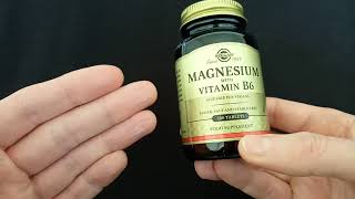 Review of Solgar Magnesium with Vitamin B6  100 Tablets [upl. by Blankenship507]