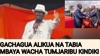 RAILA GACHAGUA ALIKUA NA TABIA MBAYA WACHA TUMJARIBU KINDIKI [upl. by Astto]