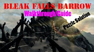 Skyrim Bleak Falls Barrow WalkthroughTutorial [upl. by Franni]