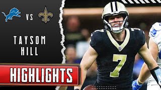 Taysom Hill Every Play vs Lions  Week 12 Highlights [upl. by Garlen975]