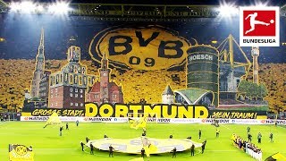 Borussia Dortmund Fans Show Spectacular Tifo On Yellow Wall [upl. by Lombardi911]